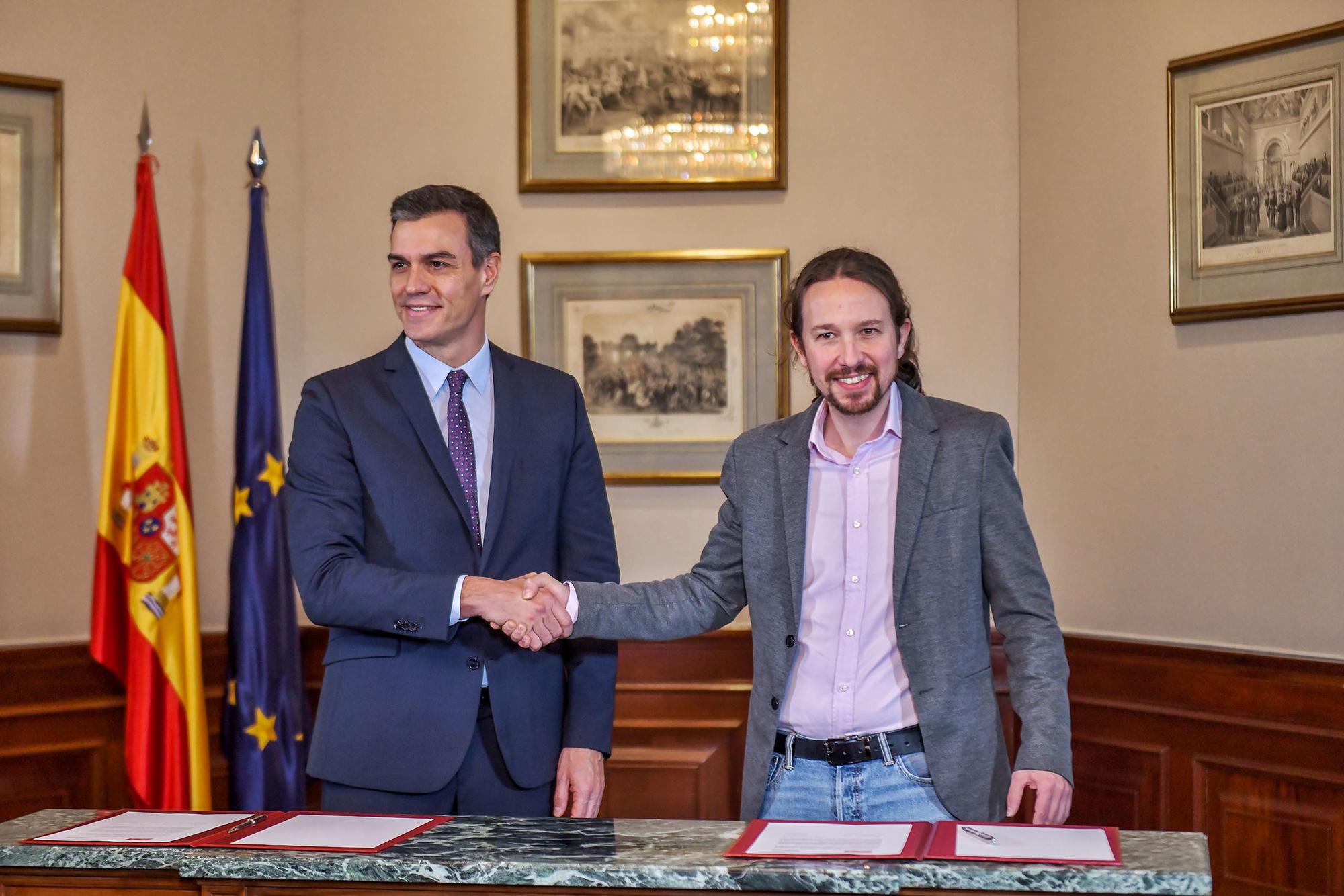 Pedro Sánchez y Pablo Iglesias